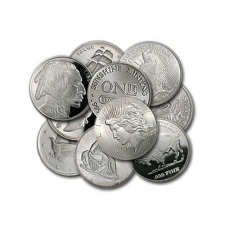 1 oz Silver Rounds - Random Brand