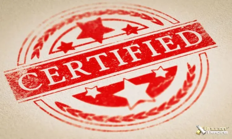 certificate of authenticity