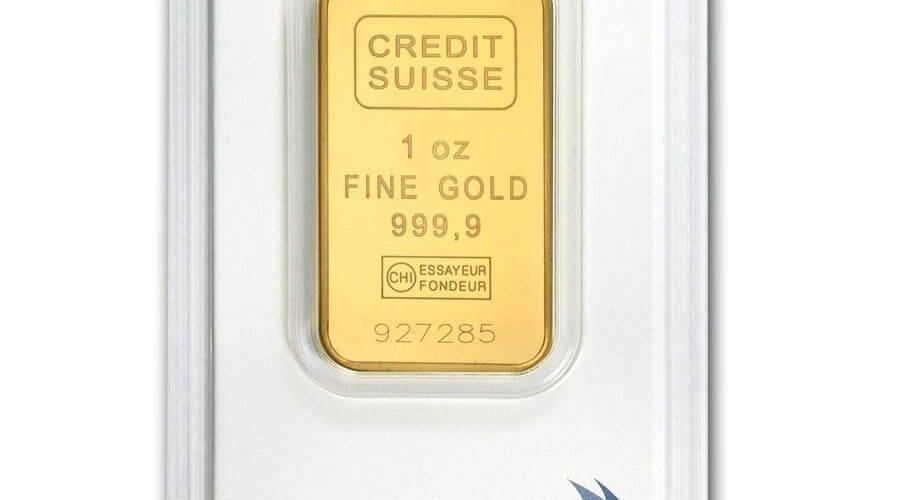 1 oz Credit Suisse Gold Bar (In Assay) - 3