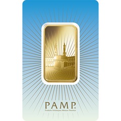 1 oz PAMP Suisse Gold Ka Bah Mecca Bar