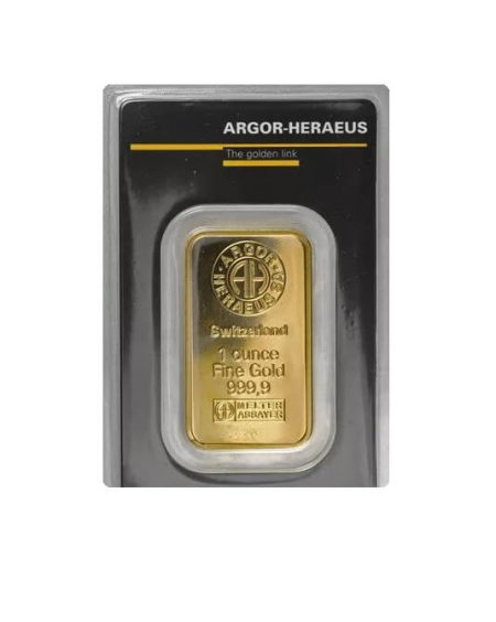 1 oz argor haraeus gold bar