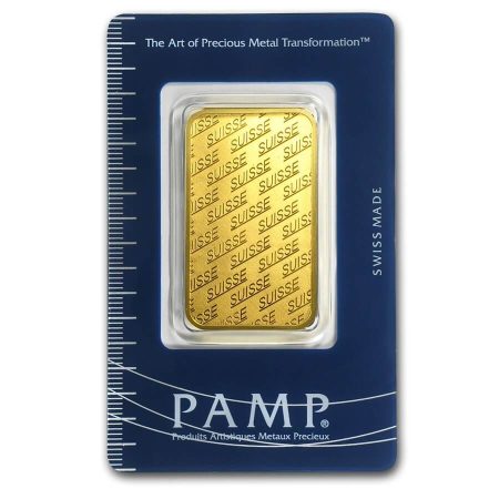1 Oz Gold Bar - PAMP Suisse New Design (In Assay)