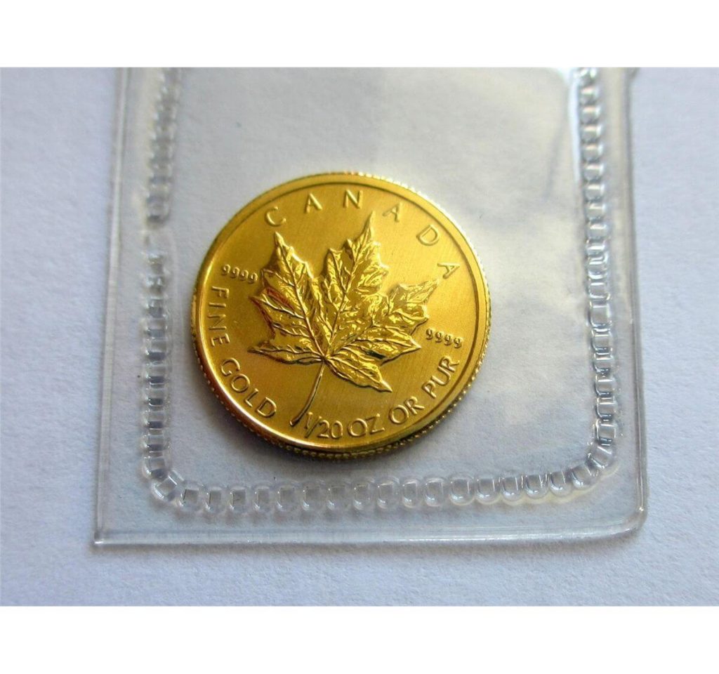 1/20 oz Canadian Gold Maple Leaf Bullion Trading LLC Bullion