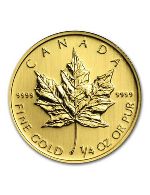 1/4 Oz Gold Coin - Canadian Maple Leaf