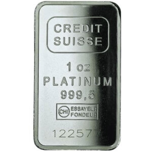 1 oz credit suisse platinum bar