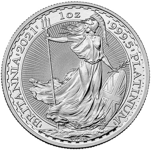 2021 1 Oz Platinum British Britannia Coin