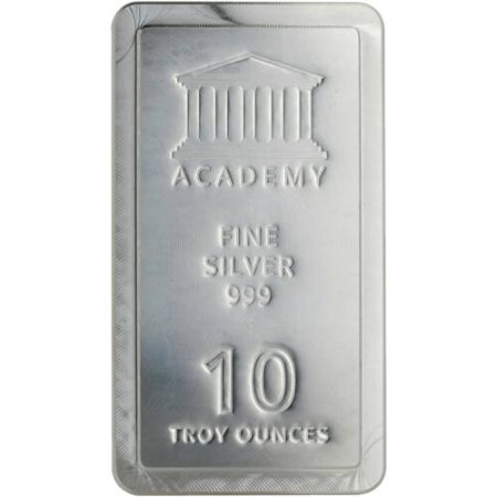 10 oz Academy Silver Bars Stackable