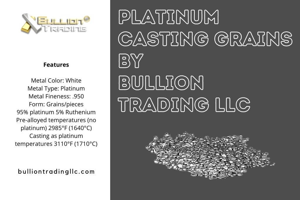 Bullion Trading LLC Now Stocks Platinum Casting Grains