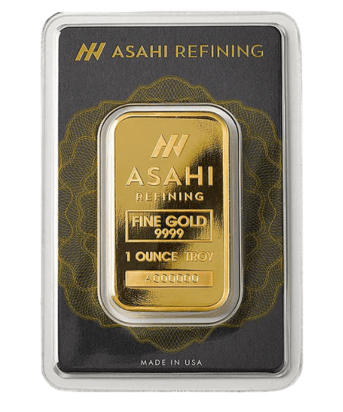 1 oz Asahi Gold Bar .9999 Fine (In Assay)