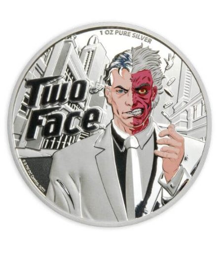 2022 Samoa 1 oz DC Comics Two-Face Supervillain Silver Coin