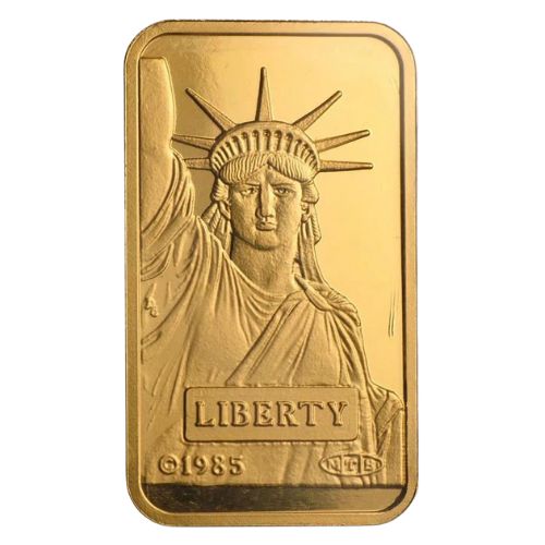 5 Gram Credit Suisse Gold Bar Statue of Liberty (New Assay)