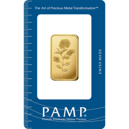 10 grams PAMP Suisse Rosa Gold Bar .9999 pure