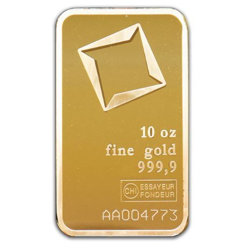 10 oz Valcambi Gold Bar BU (In Assay)