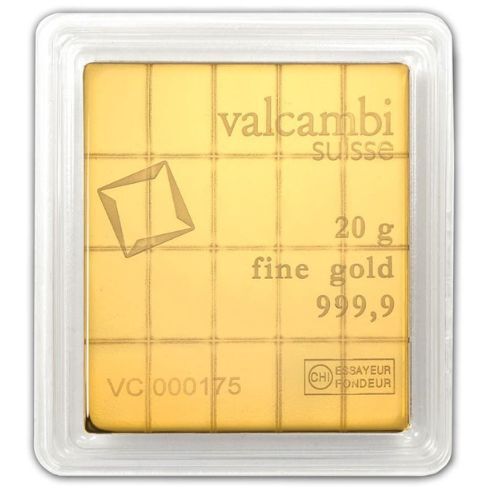 20 x 1 gram Gold Valcambi CombiBar™ (In Assay)