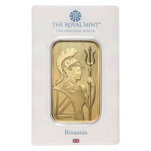 1 oz Gold Bar .9999 Fine- The Royal Mint Britannia (In Assay)