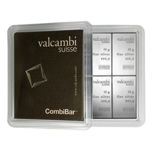 100 x 10 g Valcambi Silver CombiBar