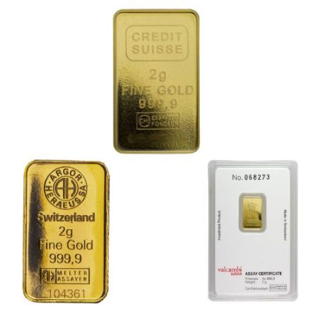 2.5 gram secondary market gold bar