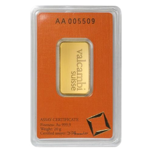 20 gram Valcambi Gold Bar (In Assay) - 1