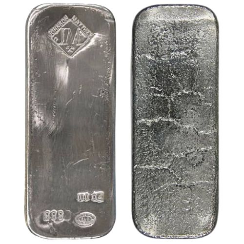 100 Oz Silver Bar - Random Design - 1