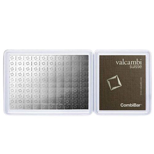 100 x 1 g Valcambi Silver CombiBar