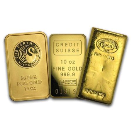 10 oz gold bar secondary market