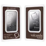 100 gram Platinum Bar – Valcambi (In Assay)