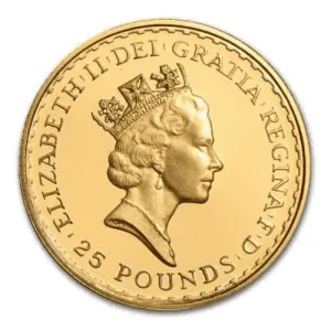 1/4 oz British Gold Britannia Coin (Random Year)