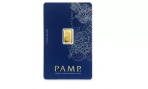 1 Gram PAMP Suisse Gold Bar - Lady Fortuna
