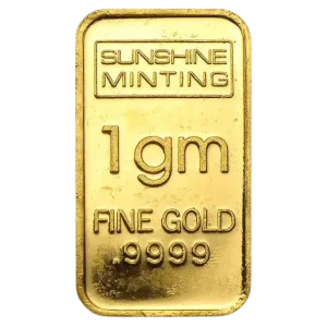1 gram Gold Bar - Secondary Market