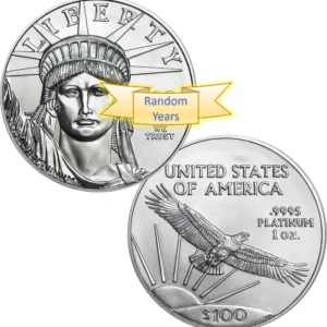 1oz American Platinum Eagle Coin BU (Random Year, 1997-2023)