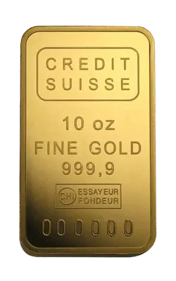 10 oz Credit Suisse Gold Bar (Without Assay)