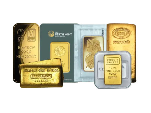 10 oz Gold Bar Random Brands (Assay)