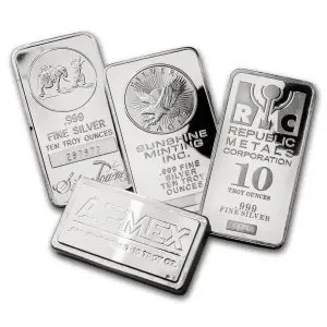 10 oz Random Brand 999 Silver Bar