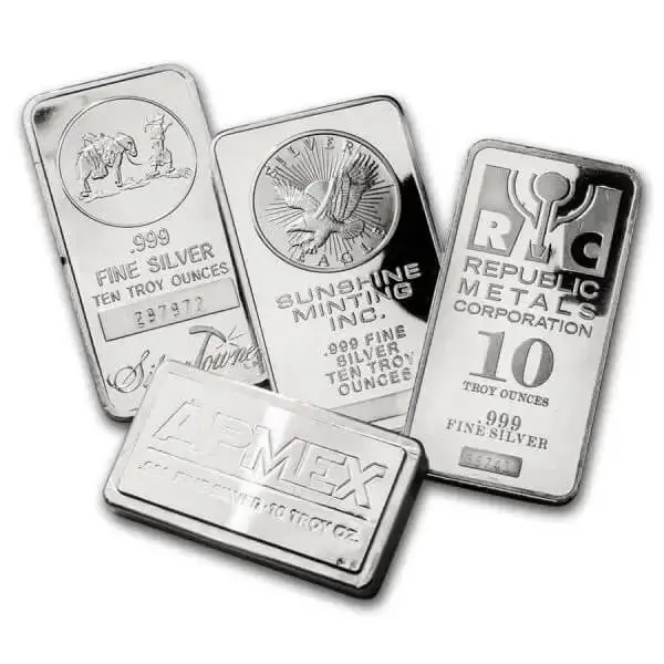10 oz Random Brand 999 Silver Bar