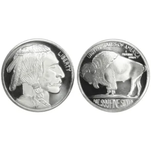 1 oz Silver Buffalo Rounds Random Mints