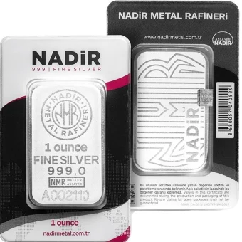 1 oz Nadir .999 Silver Bar