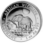 1 oz Somalia Silver Elephant Coin