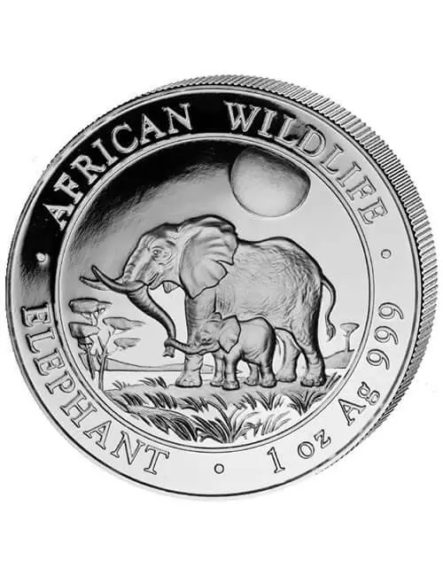 1 oz Somalia Silver Elephant Coin