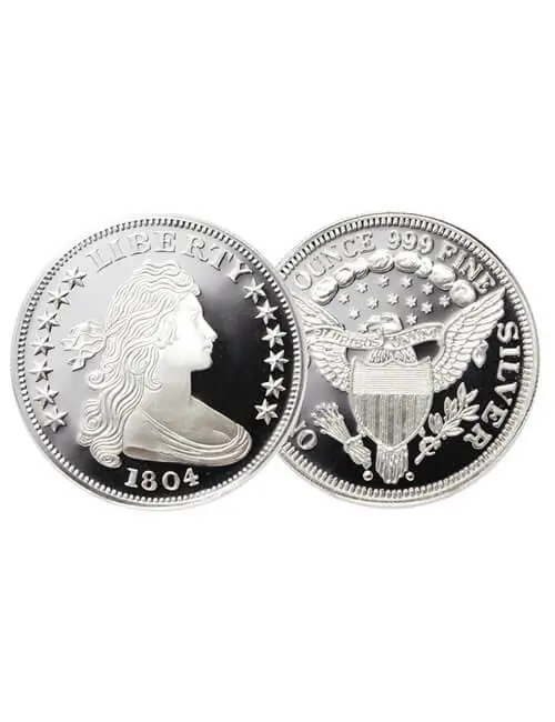 1 Oz Silver Round - 1804 Liberty - Image 2
