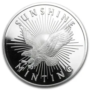 1 oz Silver Rounds Random Brand (Lot of 10)