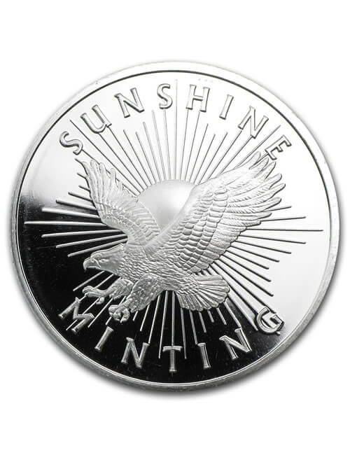 1 oz Silver Rounds Random Brand (Lot of 10) - Image 12