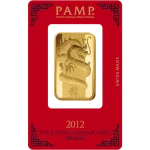 1 Oz Gold Bar – PAMP Suisse Dragon (In Assay)