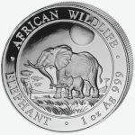 2011 1 oz Somalian Elephant Silver Coin(BU) 