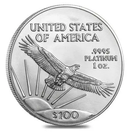 1oz American Platinum Eagle Coin BU (Random Year, 1997-2023) - Image 2