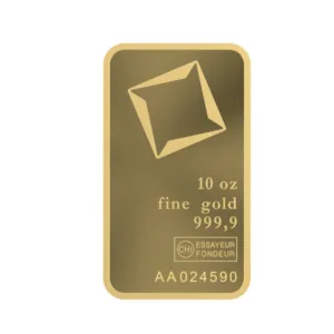 10 oz Valcambi Suisse Gold Bar (w/Assay)