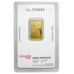 5 Gram Credit Suisse Gold Bar Statue of Liberty (In Assay)