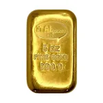 5 oz Italpreziosi Italian Gold Cast Bar (New)