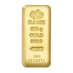 500 Gram Pamp Cast Gold Bar