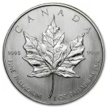 1 oz Canadian Palladium Maple Leaf Coin (Random)