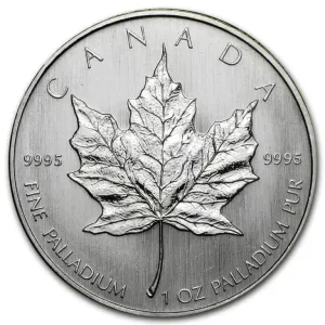 1 oz Canadian Palladium Maple Leaf Coin (Random)
